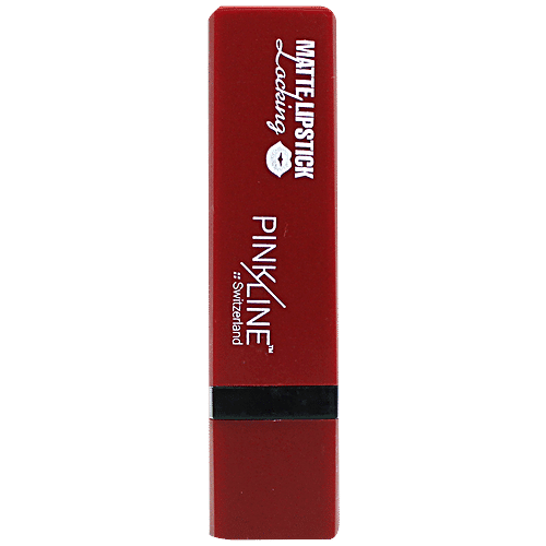Pink Line Locking Matte Lipstick, 29 g Red Oxide 