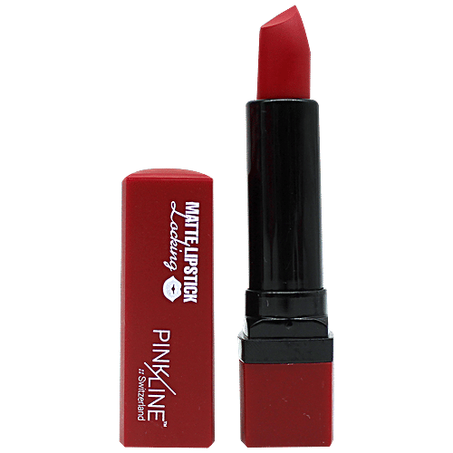 Pink Line Locking Matte Lipstick, 29 g Red Oxide 