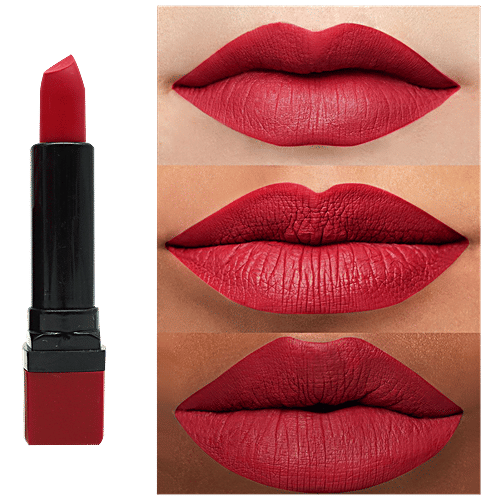 Pink Line Locking Matte Lipstick, 29 g Rich Red 