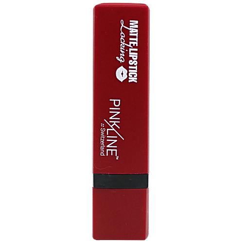 Pink Line Locking Matte Lipstick, 29 g Rich Red 
