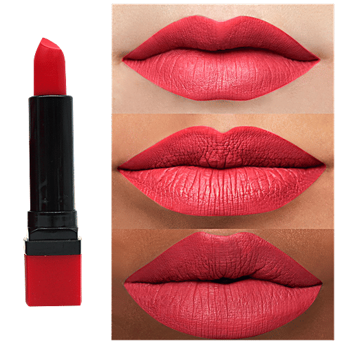 Pink Line Locking Matte Lipstick, 29 g Siren Red 