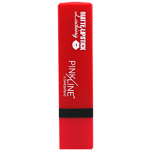 Pink Line Locking Matte Lipstick, 29 g Siren Red 