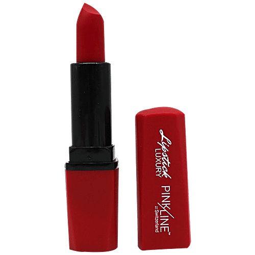 Pink Line Luxury Matte Lipstick, 26 g Retro Red 