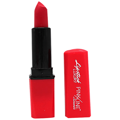 Pink Line Luxury Matte Lipstick, 26 g Siren Red 
