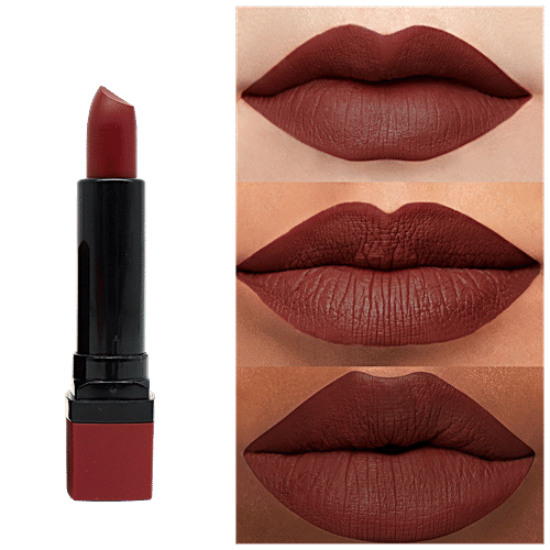 Pink Line Locking Matte Lipstick, 29 g Gumness Maroon 