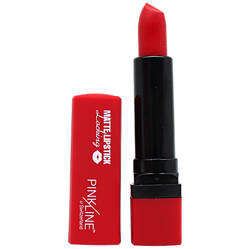Pink Line Locking Matte Lipstick, 29 g Lady Red 