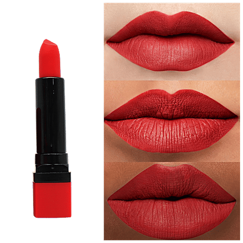 Pink Line Locking Matte Lipstick, 29 g Plumpy Red 