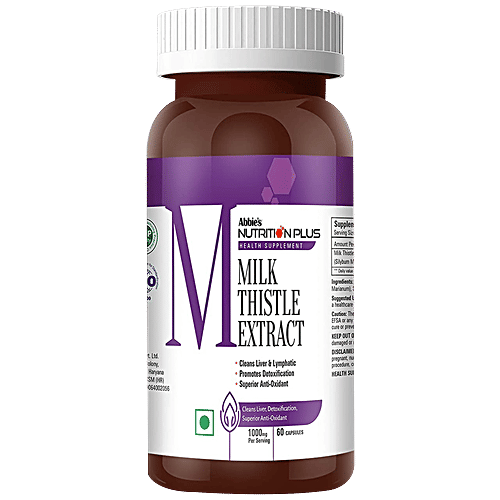 Abbies Nutrition Plus Health Supplement - Milk Thistle Extract, 60 pcs  