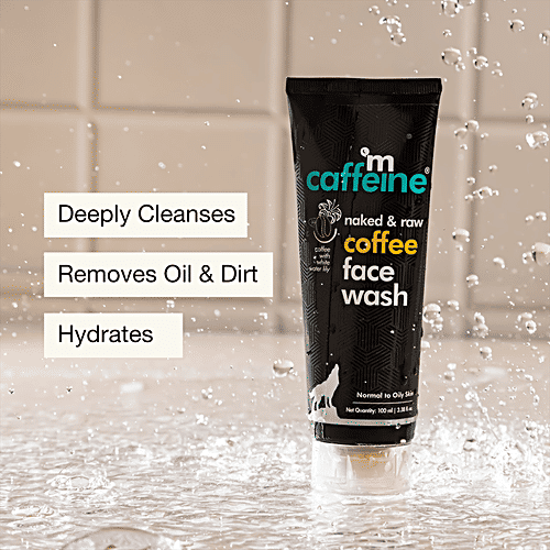 Buy mCaffeine Naked & Raw Coffee Face Wash With White Water Lily, For Normal To Oily Skin