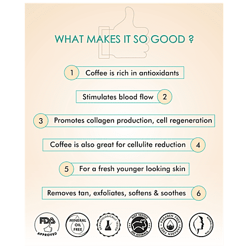 mCaffeine Tan Removal Coffee Clay Face Mask/Pack - Pore Cleansing, For Normal To Oily Skin, 100 g  