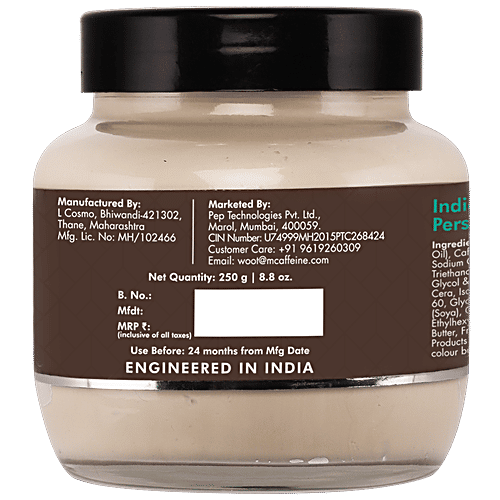 mCaffeine Choco Body Butter - 72 Hrs Intense Non-Sticky Moisture, Reduces Stretch Marks, Heals Dry Skin, 250 g  