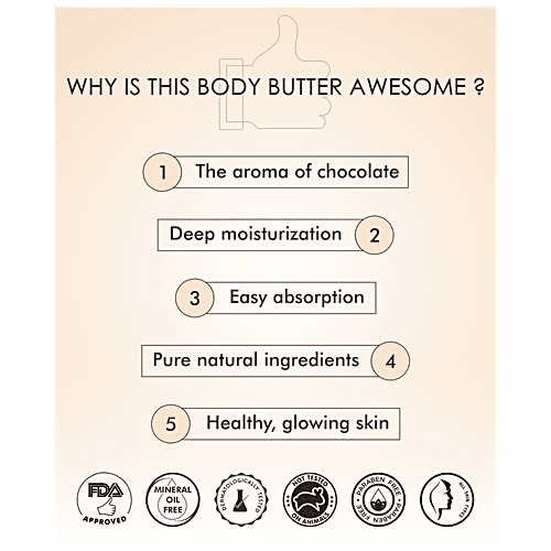 Buy MCaffeine Choco Body Butter 72 Hrs Intense NonSticky Moisture