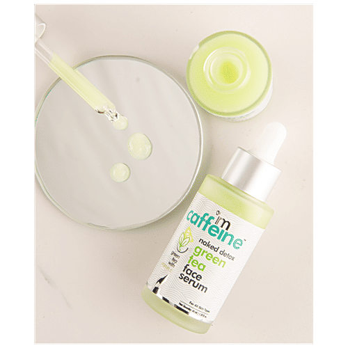 mCaffeine Naked Detox Hydrating Green Tea Face Serum, 40 ml  