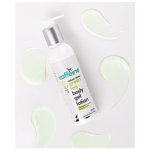 mCaffeine Vitamin C Green Tea Body Lotion - With Shea Butter, Lightweight, Non-Greasy Moisturizer, 200 ml  