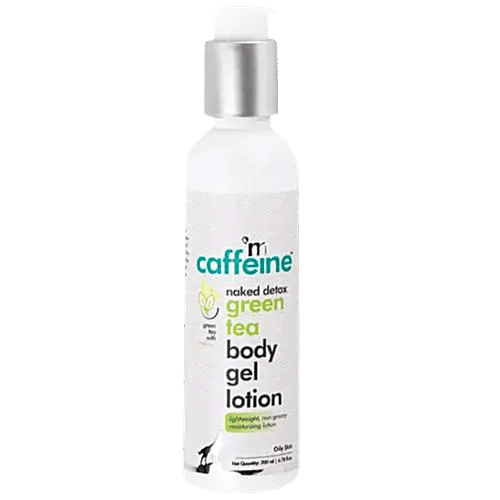 mCaffeine Vitamin C Green Tea Body Lotion - With Shea Butter, Lightweight, Non-Greasy Moisturizer, 200 ml  