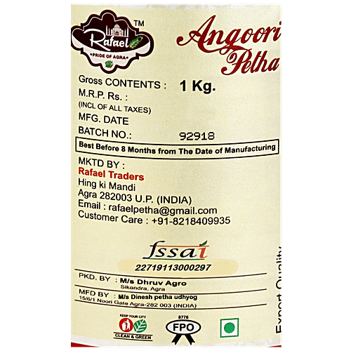 Rafael Angoori Petha, 1 kg  Zero Trans Fat, Zero Cholesterol