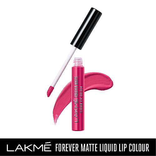 Lakme Forever Matte Liquid Lip Colour, 5.6 ml Pink Prom 