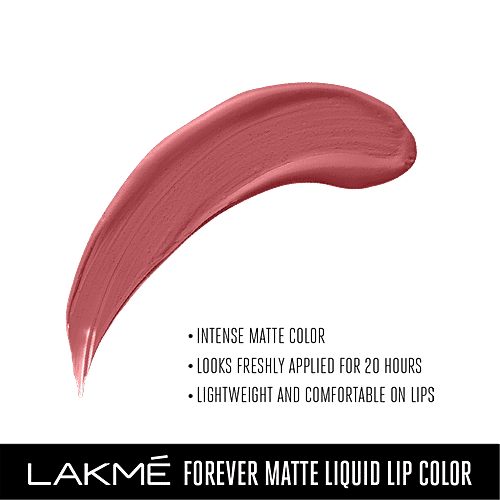 Lakme Forever Matte Liquid Lip Colour, 5.6 ml Pink Ballet 