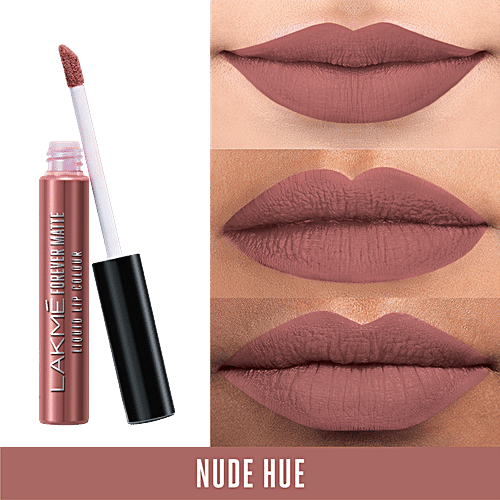 Lakme Forever Matte Liquid Lip Colour, 5.6 ml Nude Hue 