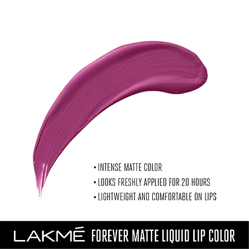 Lakme Forever Matte Liquid Lip Colour, 5.6 ml Pink Trip 