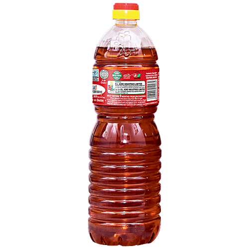 Bail Kolhu Kachi Ghani Mustard Oil, 1 L Bottle Zero Cholesterol