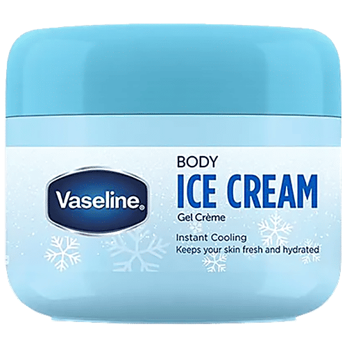 Vaseline Body Ice Cream - Keeps Your Skin Fresh & Hydrated, Instant Cooling, 165 g  Instant Cooling