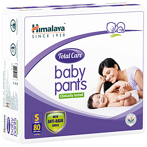 Himalaya Total Care Baby Pants Diapers - S, 80 pcs  