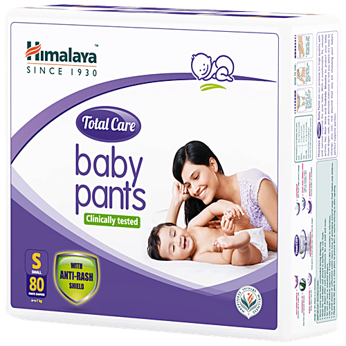 Himalaya Total Care Baby Pants Diapers - S, 80 pcs  