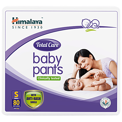 Himalaya Total Care Baby Pants Diapers - S, 80 pcs  