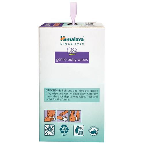 Himalaya Gentle Baby Wipes - With Aloe & Indian Lotus, 72 pcs (Pack of 4) Free From Parabens, SLS