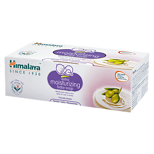Himalaya Extra Moisturizing Baby Soap, 125 g (Pack of 6) 
