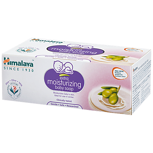 Himalaya Extra Moisturizing Baby Soap, 75 g (Pack of 6) 