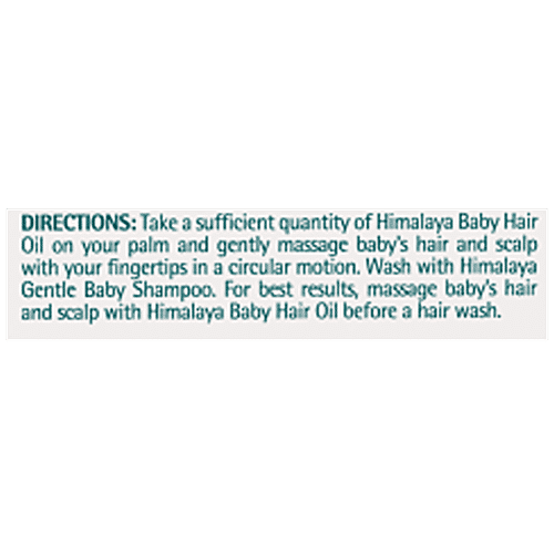 Himalaya Baby Hair Oil - With Coconut Oil, Amla & Methi, Paraben Free, 100 ml  Free from Parabens, Mineral Oil & Synthetic Colours
