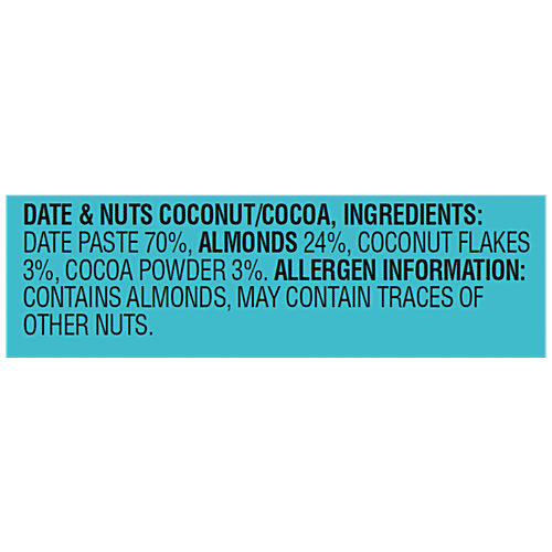 Dev. Pro. Food Group Date & Nuts Bar - Cocoa Coconut, 30 g Pouch Gluten Free