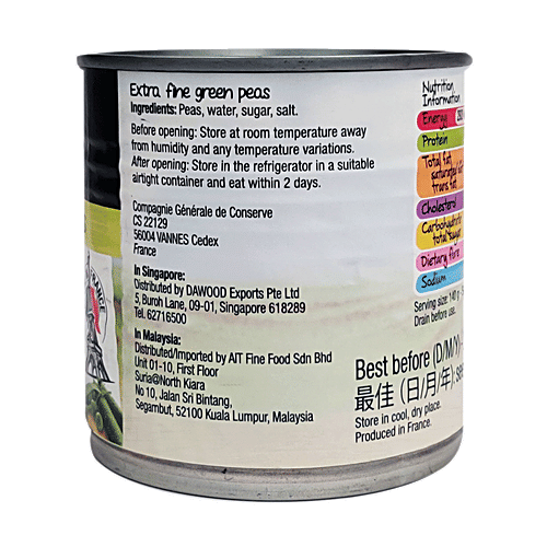 Daucy Extra Fine Green Peas, 400 g  