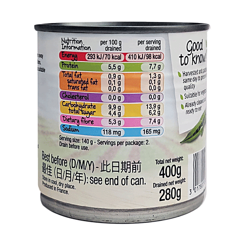 Daucy Extra Fine Green Peas, 400 g  