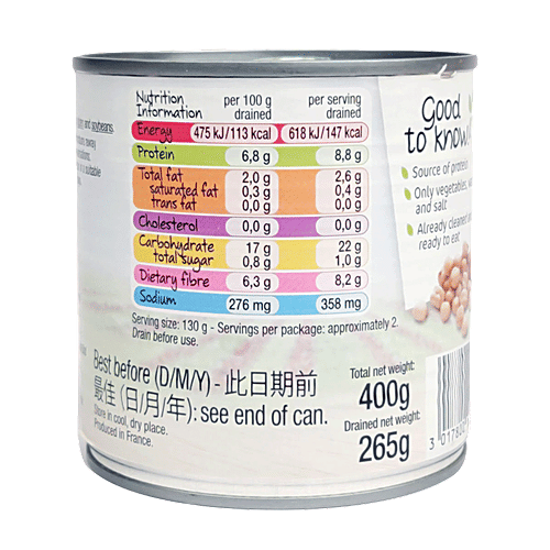 Daucy Chickpeas, 400 g  