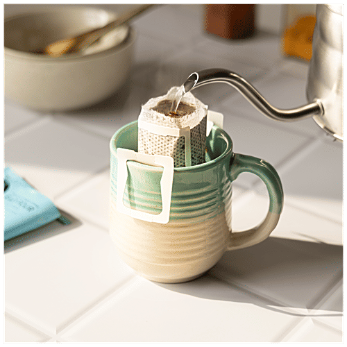 Blue Tokai Easy Pour Coffee Brew Bags Attikan Estate Medium-Dark Roast, 110 g (10 Sachets x 11 g each) 