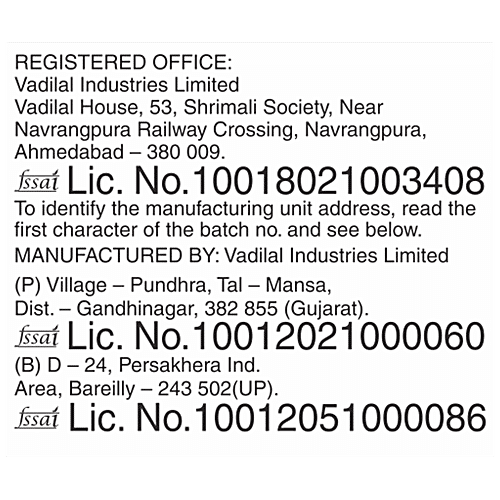 Vadilal Vanilla Ice Cream Sandwich, 80 ml  