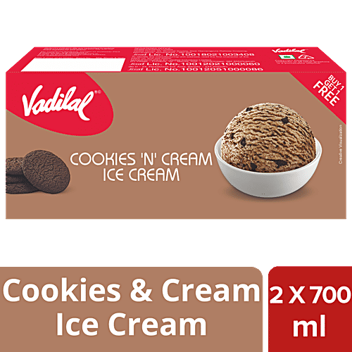Buy VADILAL Cookies 'N' Cream Ice Cream Online at Best Price of Rs 300