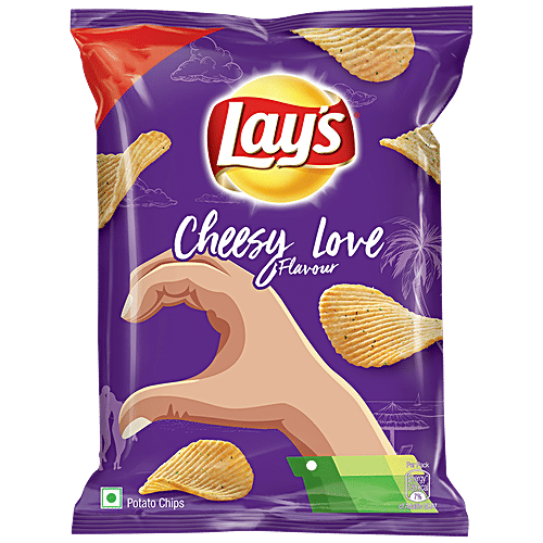 Buy Lays Potato Chips Cheesy Love Flavour Online at Best Price of Rs 10 bigbasket