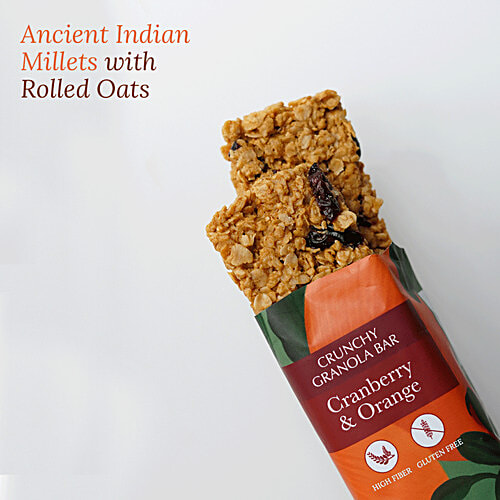 Buy Monsoon Harvest Crunchy Millet Granola Bars Cranberry Orange Online at Best Price of Rs 40