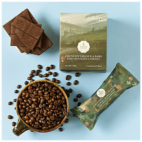 Buy Monsoon Harvest Crunchy Millet Granola Bars Espresso With Dark Chocolate Online at Best