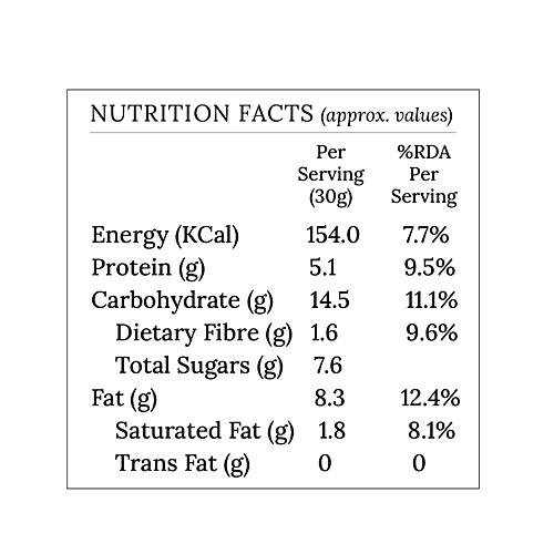 Wingreens Harvest Nuts & Seeds Bar - Dark Chocolate & Sea Salt, 30 g Zero Trans Fat