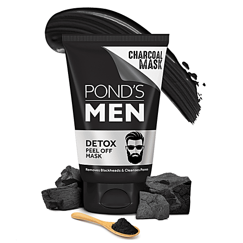 Buy Ponds Men Activated Charcoal Detox Peel Off Mask Online at Best