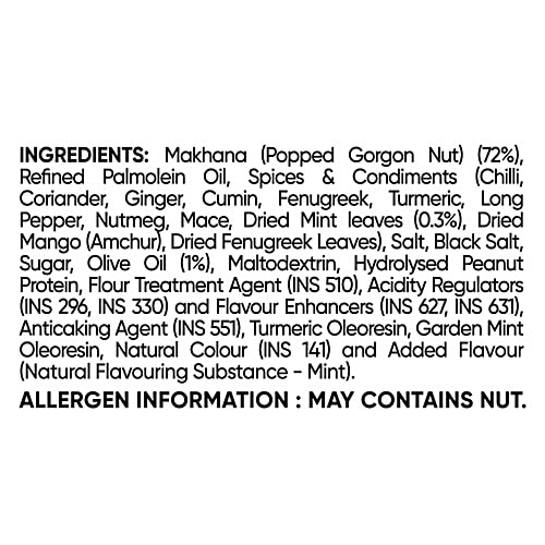 Snack Factory Pudina Masala Roasted Makhana, 11 g  