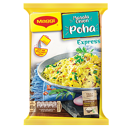 Buy MAGGI Masala Onion Poha Express Ready To Eat In 4 Minutes Online at Best Price of Rs 25