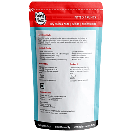 Berrinutty Premium Pitted Prunes, 200 g  