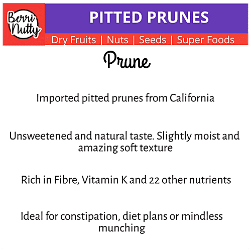 Berrinutty Premium Pitted Prunes, 200 g  