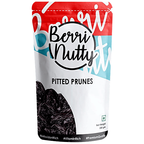 Berrinutty Premium Pitted Prunes, 200 g  